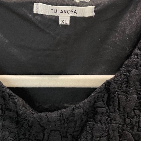 NWT Tularosa (Revolve) Crop Top Black Side Ties (Size XL but fits like M/L) - Picture 5 of 7
